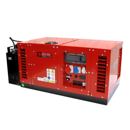 Agregat prądotwórczy trójfazowy Honda EPS15000TE AVR z automatyką SZR – 15,0 kVA / 5,5 kW, 212 kg – silnik GX690, obudowa wyciszona + OLEJ GRATIS